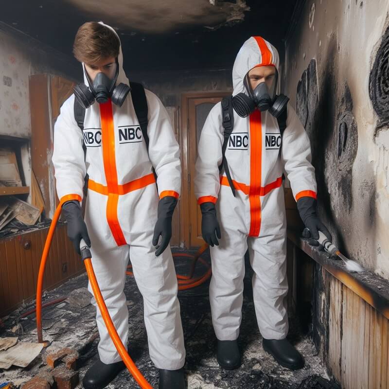 Limpieza post incendio en Girona eliminación de humo y hollín