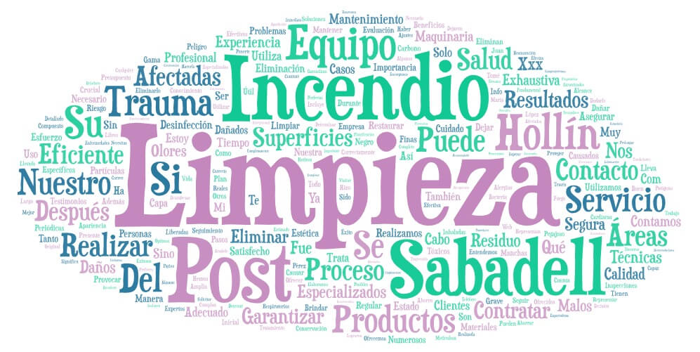 Limpieza post incendio en Sabadell eliminación de hollín y humo