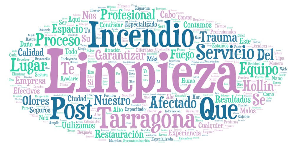 Limpieza post incendio en Tarragona eliminación de hollín y humo e-trauma